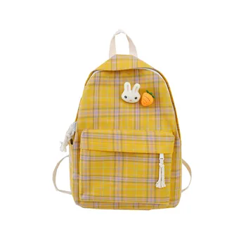 

New Small Fresh Student Bag Cartoon Cute Ladies backpack Female Women Fabric Backpack Midlle High School Bag for Teenager girls