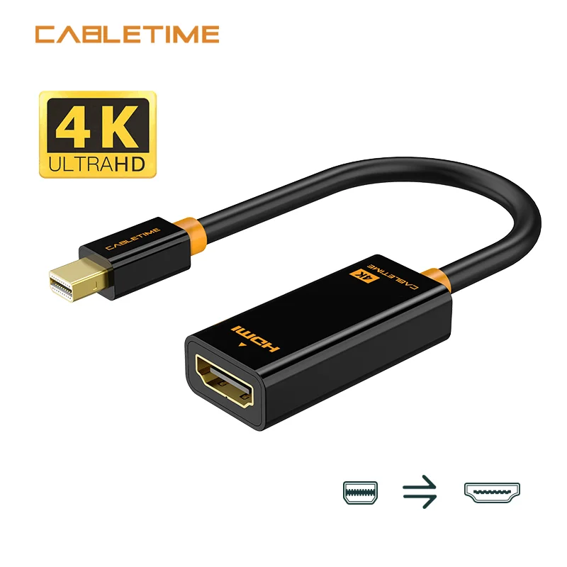 Кабель Thunderbolt Mini DP к HDMI кабель Male Female 4K Display Port К адаптеру для ПК Macbook Pro Lenovo 4k N020|mini dp