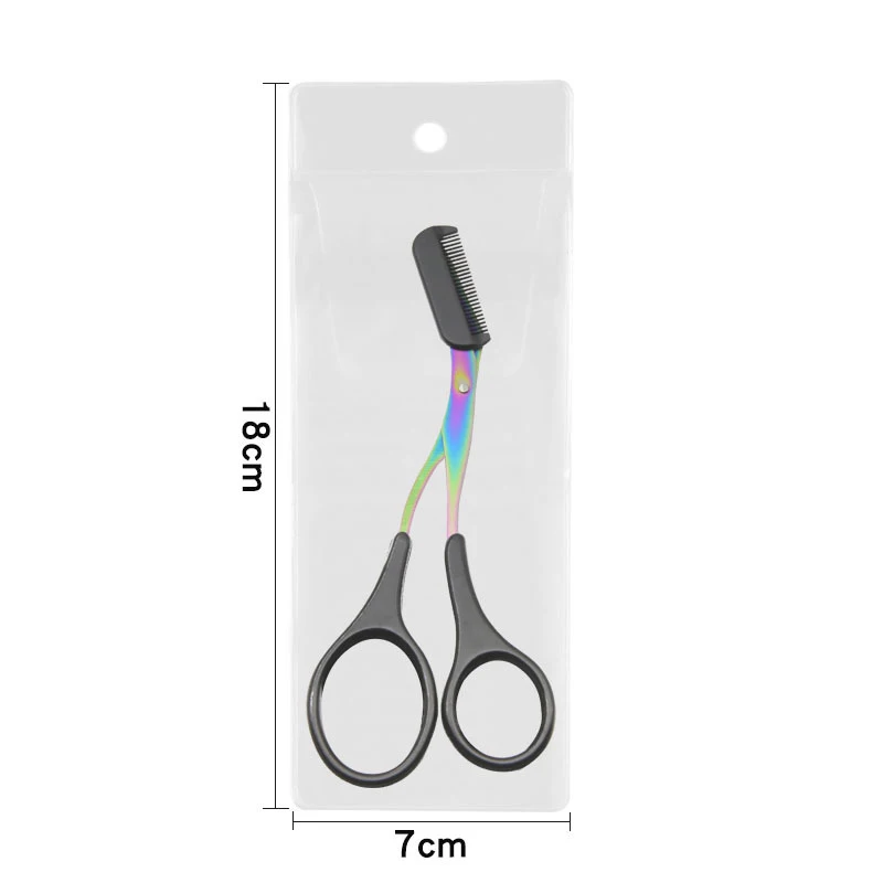 1 Pc Eyebrow Trimmer Scissors Comb Eyelash Hair Clips Shaping Razor For Make Up Tools | Красота и здоровье