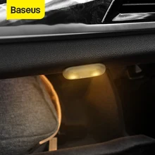 Baseus Car Light LED lampada decorativa 2PCS Magnetic Styling Touch Night Light lampada da soffitto per accessori per interni auto
