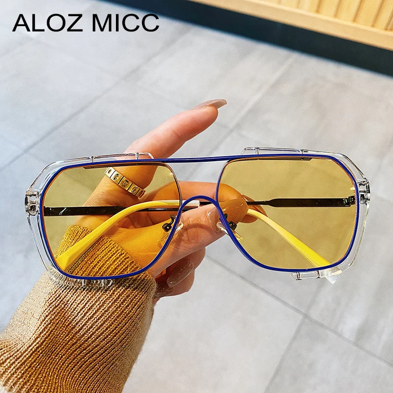 Oversized Sunglasses Women Fashion Sun Glasses For Women Brand Designer Vintage Glasses Men Square Sunglasses Men Metal Eyewear