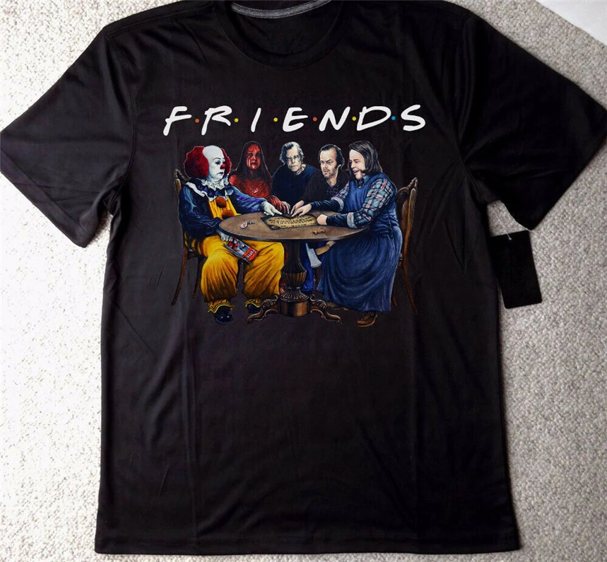 

Stephen King, Friends Halloween Funny Black T Shirt, Best Gift For Menwomen. Harajuku Funny Tee Shirt