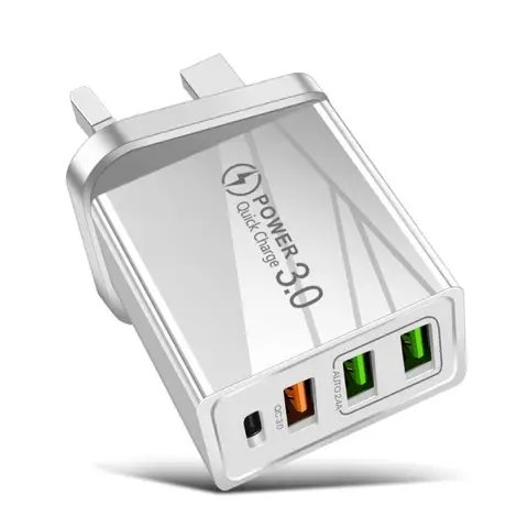 Charger PD 20W QC3.0 2.4A Dual USB Fast Charge Mobile Phone Charger Multi-port USB With PD Charging Head Chargers