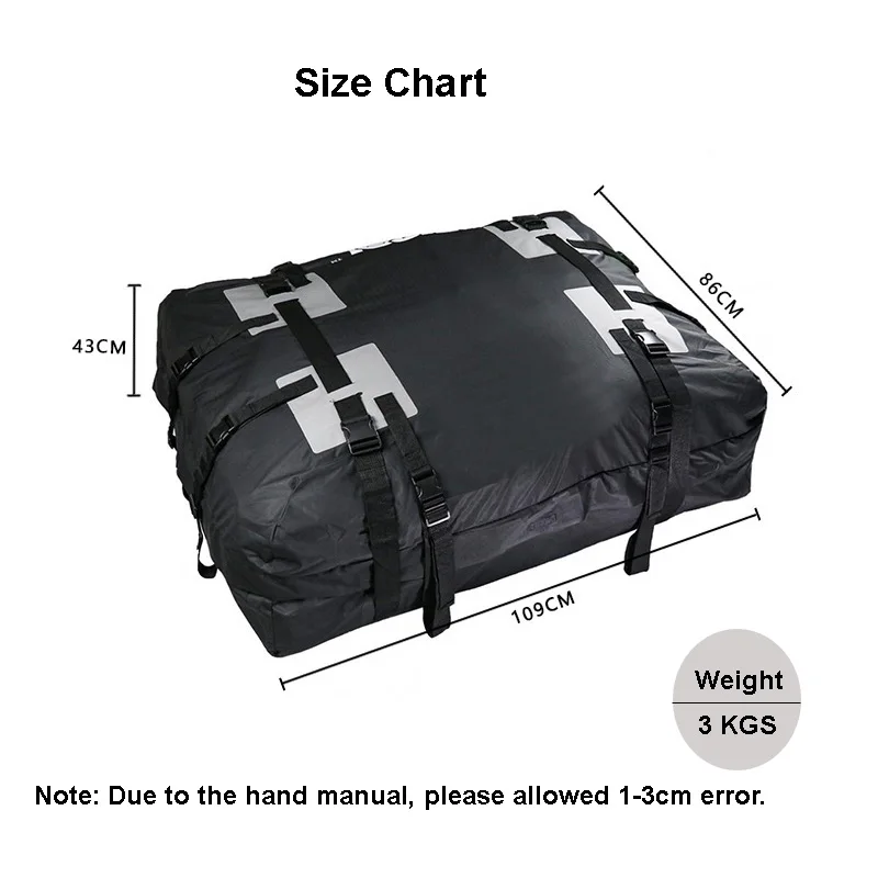 15 Cubic Feet Waterproof Roof Top Cargo 