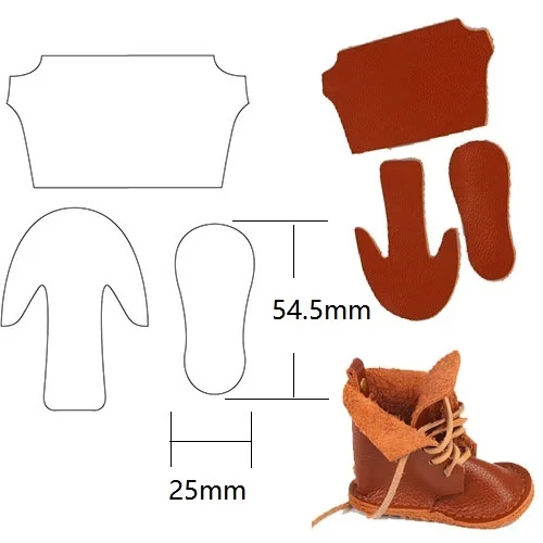 Doll Dolly Shoes Make Cutting Die Leather Punch Cutter Mold Tool DIY Shaped Leathercraft for Wallet Bag Custom Design | Дом и сад