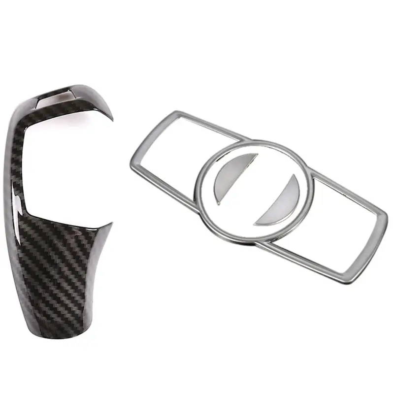 

Car Interior Headlight Head Light Switch Button Decor Frame Trim Sticker with Car Right Drive Gear Shift Knob Cover Trim
