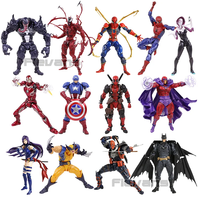 Figure Deadpool Magneto Venom Deathstroke Spiderman Carnage Wolverine Iron-Man Psylocke