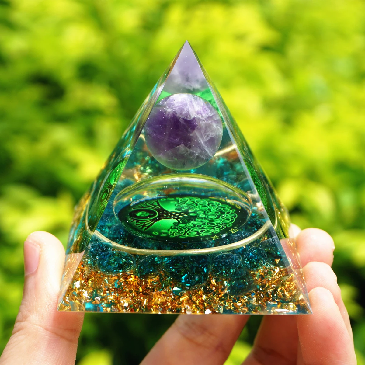 proteção emf chakra orgonite presente quente