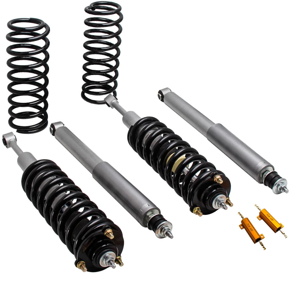 Air Suspension to Coil Springs Struts Shocks Set for Lexus GX470 2003