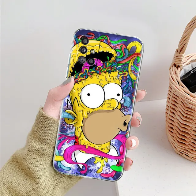 Soft TPU Case For Samsung Galaxy A51 A21s A52 A71 A12 A31 A41 A32 A02s M31 A11 A72 Transparent Phone Cover Cartoon Sim Boy Pons PTTM-CLS01