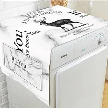 Утолщенная одежда-резистентный хлопок и печать на льняной ткани чехол для стиральной машины одно Сплит холодильник полотенце dustcoverуниверсальный