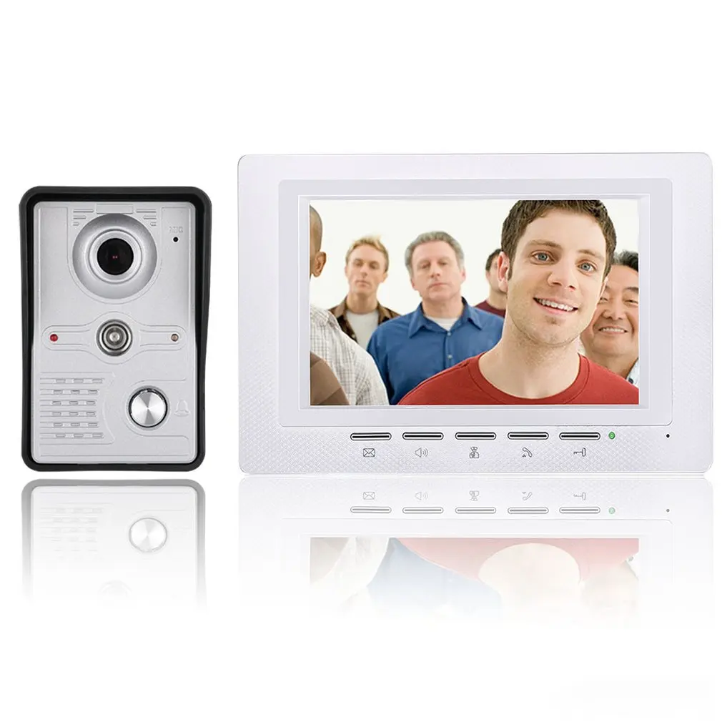

7 Inch Color Wired Connection Video Intercom Doorbell Night Vision Rainproof Aluminum Alloy Outer Machine
