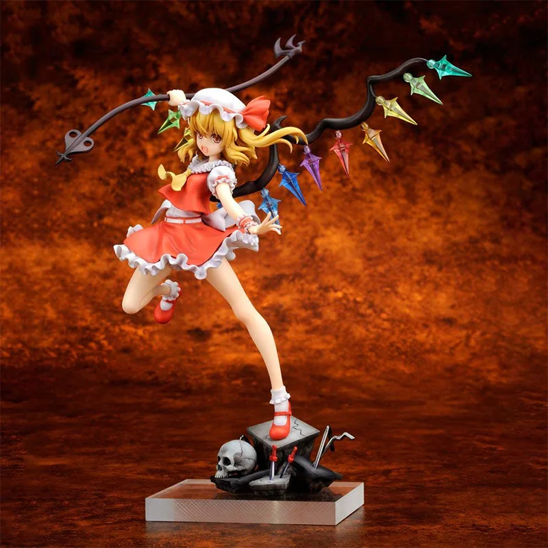 27 см японского аниме TouHou проект Flandre Scarlet ПВХ фигурки из аниме фигурка Модель Коллекция игрушек куклы Подарки