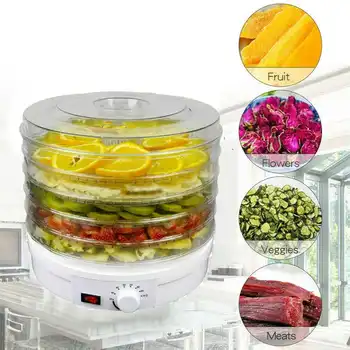 

28CM 32CM 350W 5 Tier Electric Food Dehydrator Fruit Dried Machine Fruit Beef Jerky Herbs Pet Food Dry Machine