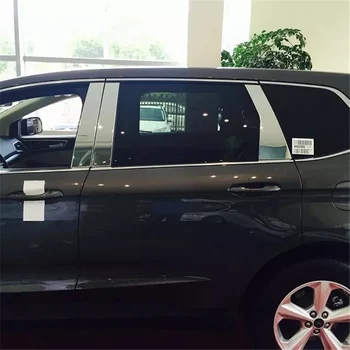 

WELKINRY for Ford Edge 2014 2015 2016 2017 2018 2019 2020 Endura stainless steel car window frame middle pillar column trim