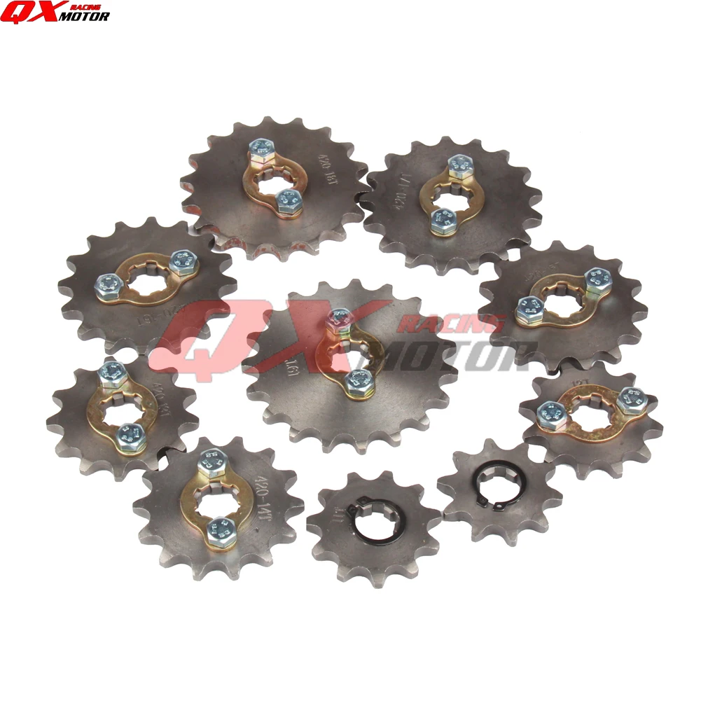 Engine Sprocket 420 420H Chain 10-19 17 Teeth Front For Taotao Kayo Bse Apollo 50 110 125cc Dirt Pit Bike ATV Motorcycle