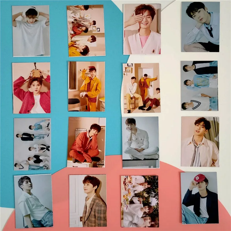 16 шт./компл. KPOP NU'EST команда альбом настольный мини-карты ПВХ карты самодельные ЛОМО карта Фотокарта
