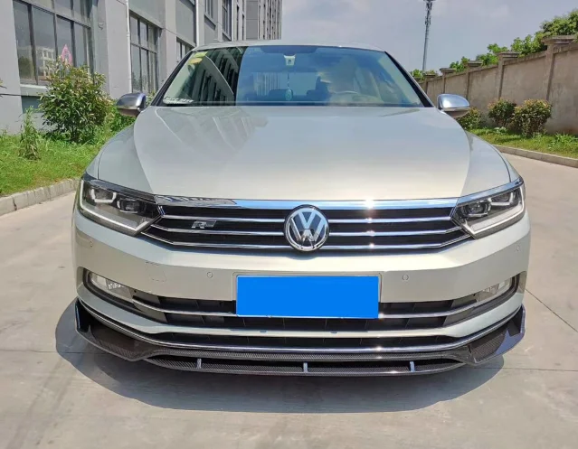 Для- Volkswagen Maiten Passat B9 передний бампер спойлер PP и углеродного волокна материал 4 ПОС по праймер цвет