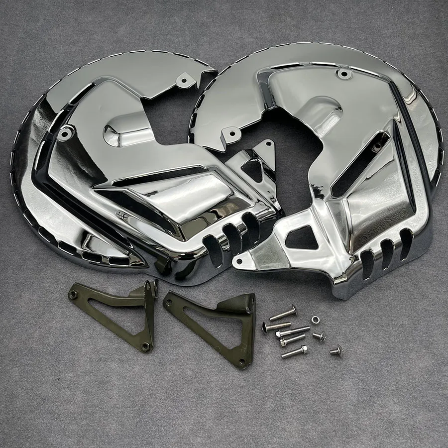 MotorcycleFrontEndChromeBrakeDiscRotorsCoversForHondaGOLDWING