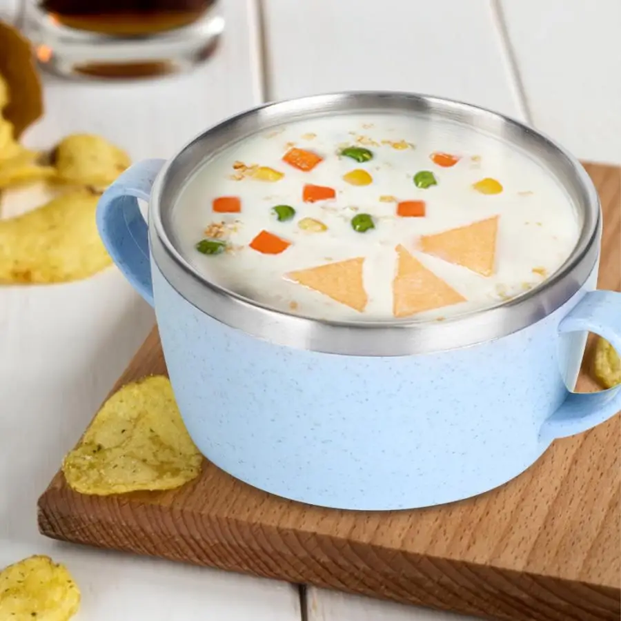 304 миска из нержавеющей стали для дома и кухни, миска для еды для маленьких детей, портативная детская посуда, Салатница