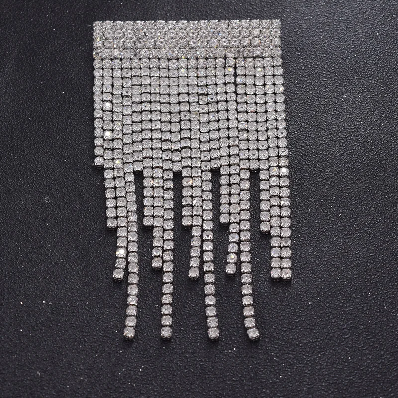 fringe trim rhinetones appliques (2)