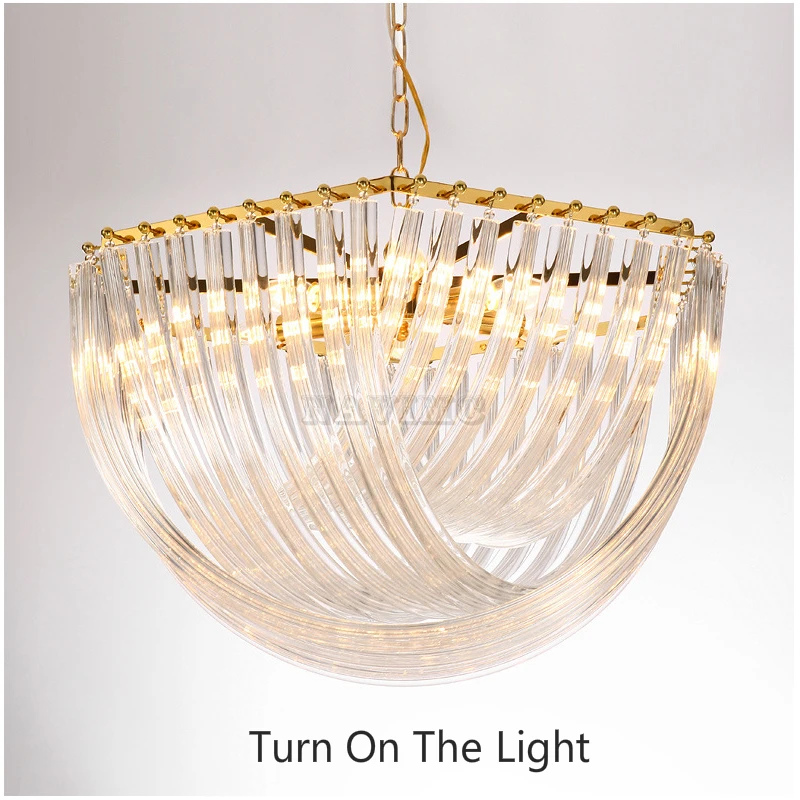 Креативная люстра в скандинавском стиле, Светильники для гостиной, минималистичные дизайнерские декоративные светильники, стеклянные лампы для вилл