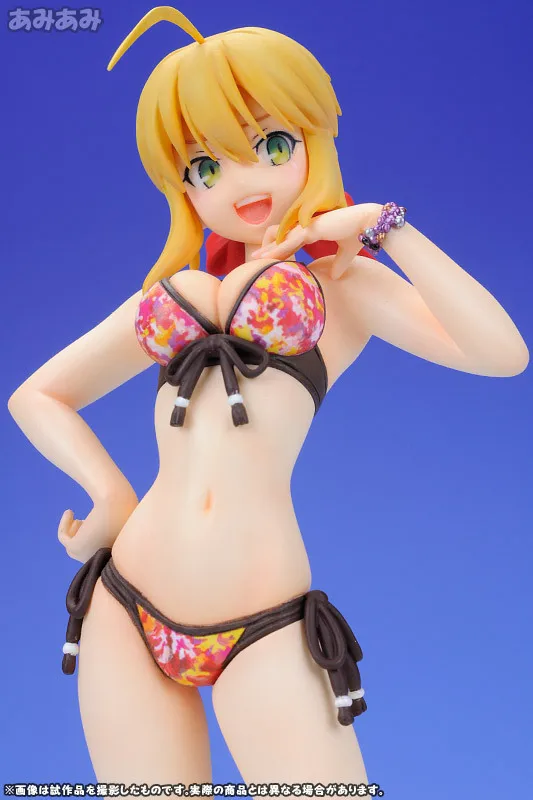

16.5cm Fate/grand Order Saber Artoria Pendragon Pvc Swimsuit Girl Sexy Figure Adult Bikini Action Figure Anime Colection Toys