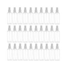 30Pcs Transparent Empty Spray Bottles 100Ml Plastic Mini Refillable Container Empty Cosmetic Containers