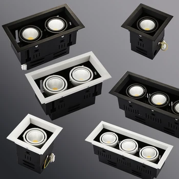 

Grille Lamps 10W 20W 30W LED COB Spot Led Downlight Dimmable AC85-265V Warm/ Natural/Cold White Recessed LED ceiling Lamp