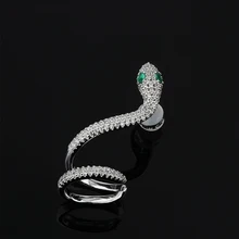 Модные серьги в виде змеи, микро-инкрустированные серьги из циркона, простые модные серьги в стиле панк, аксессуары для женщин, роскошные