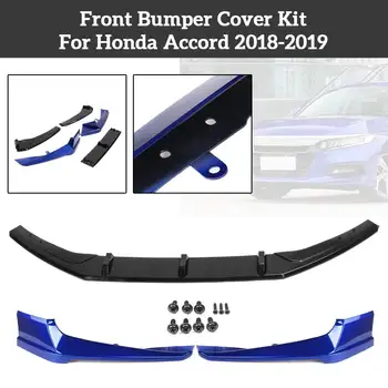 

Autoleader 5pcs Car Front Bumper Lip Splitter Body Kit Surround Molding Spoiler Cover Trim For Honda for Accord 2018-19