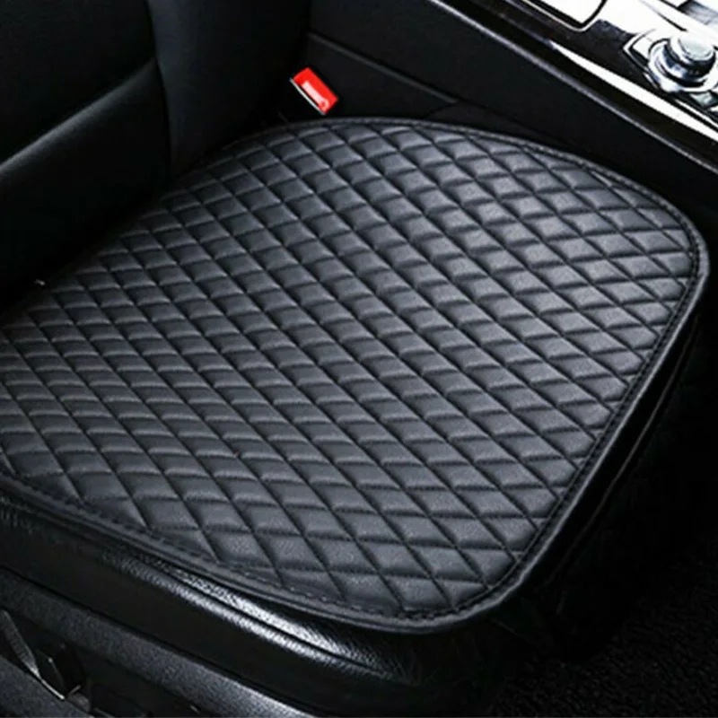

PU Leather Car Rear Back Row Seat Cover Cushion Pad Mat Protector Non-slip Black