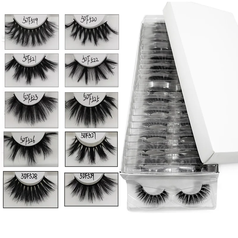 25MM Wholesale Eye lashes Handmade 5D Eyelashes In Bulk Makeup Thick Dramatic Long False Eyelash Extensions Mix 10/20/30 Pairs 25MM Wholesale Eye lashes Handmade 5D Eyelashes In Bulk Makeup Thick Dramatic Long False Eyelash Extensions Mix 10/20/30 Pairs