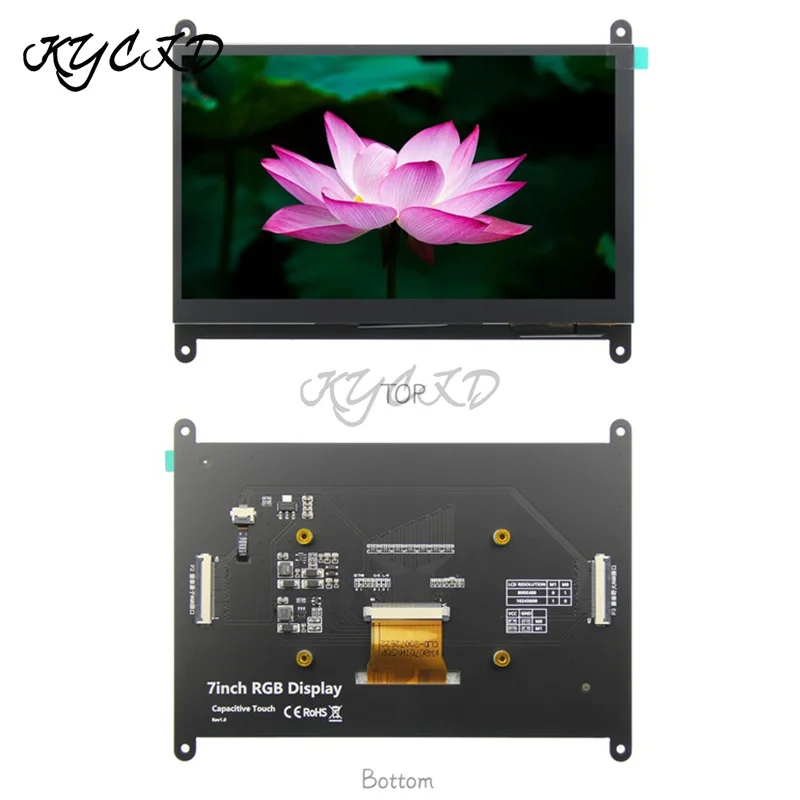 �Ƶ��̳� �� STM32 �� RGB TFT LCD ���÷��� ���, IPS 5 ����Ʈ ������ ��ġ ��ũ��, 24 ��Ʈ RGB888 16.7M �÷�, 7 ��ġ 1024*600