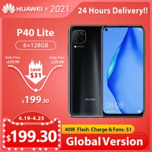 HUAWEI Hisilicon Kirin 810 P40-Lite Smartphone 128GB 6GB LTE/WCDMA/CDMA/GSM Supercharge