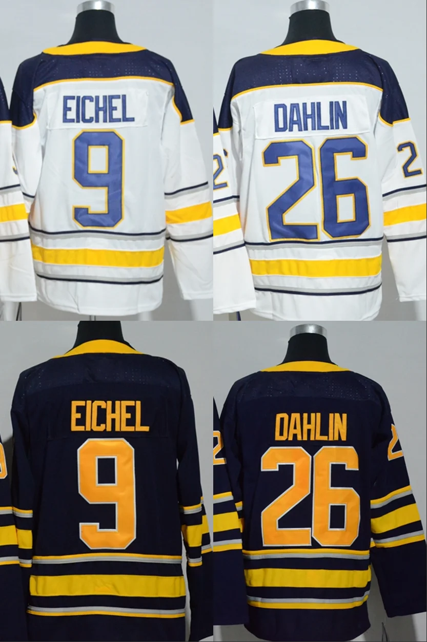 A+++ Качественная мужская футболка для взрослых#9 Jack Eichel#26 Rasmus Dahlin Buffalo