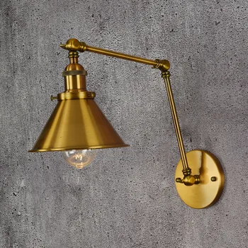 

ancient double festival long arm personality single section of lamps and lanterns, wrought iron rocker arm of wall lamp