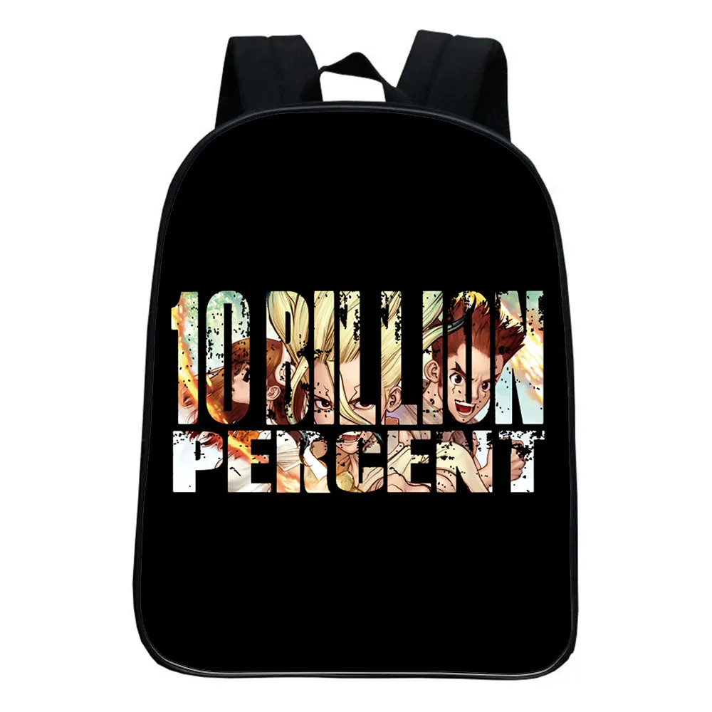 DR.Stone Backpack Children Funny Cartoon Kindergarten Mini Rucksack Baby Boys Girls Anime Knapsack Mochila 12 Inches