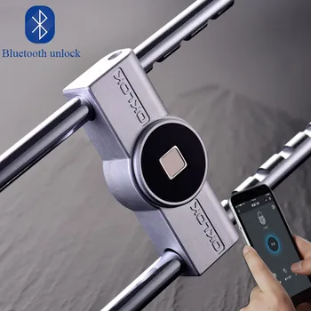 

APP Remote Control Electronic Lock U-lock Glass Door Lock Office Keyless Fingerprint Verification With Bluetooth Lock