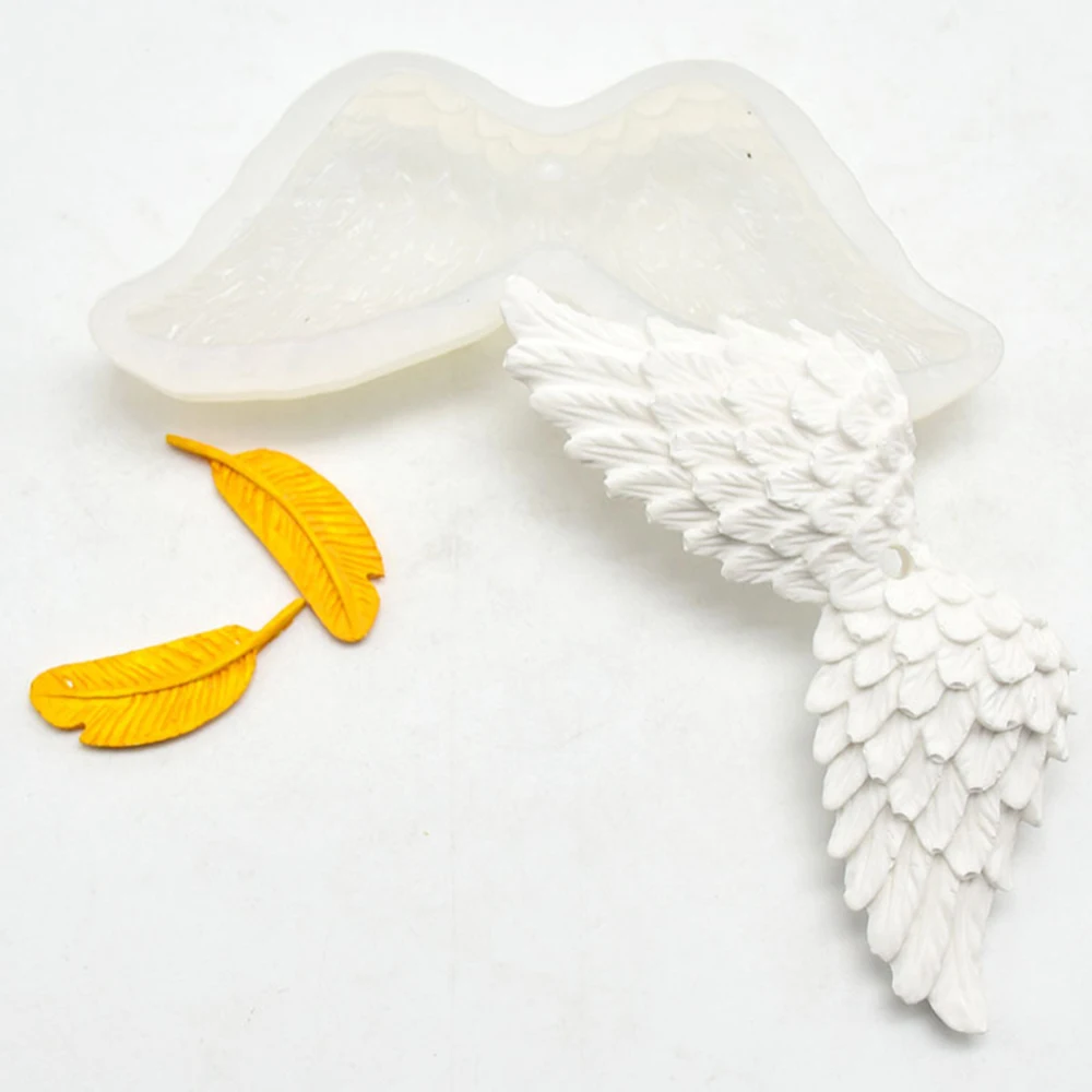 3D DIY силиконовая форма для торта Крылья Ангела форма для шоколада, Инструменты для декорирования формования инструмент для выпечки ручной работы товары для украшения торта