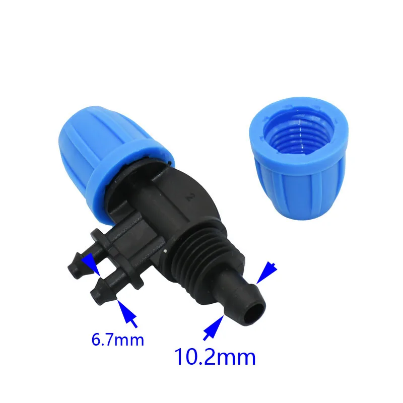 3/8 "до 1/4" Садовый шланг воды splitter8/11 до 4/7 Редукционный тройник штыревой соединитель фиксирующую гайку 2 контактный разъем 35 шт