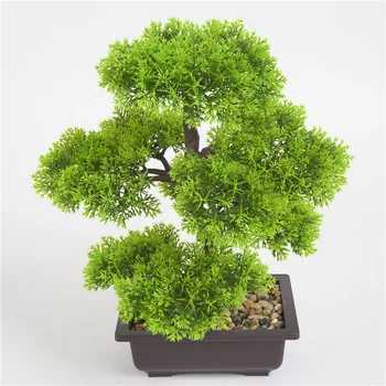 

33cm Bonsai Tree In Square Pot - Artificial Plant Decoration Office/Home Decor