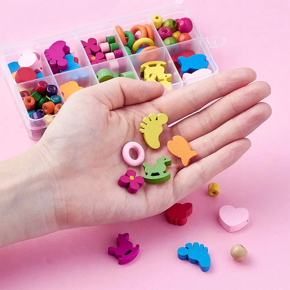 1Box-Mixed-Shapes-Wood-Beads-for-Children-DIY-Mixed-Color-7-5-22x4-17x4-9-5mm