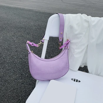 

Fashion Stone Pattern Crossbody Chest Bag Classic Texture Delicate Creative Design Chic Women Leather Hobos Shoulder Pouch