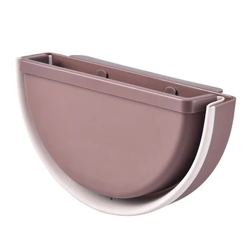 

Hanging Cabinet Mounted Trash Can Folding Garbage Bin Can Rubbish Container for Kitchen Bathroom car JA55