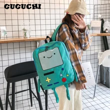 Модные школьные рюкзаки унисекс, бренд, Новые повседневные школьные сумки для студентов, сумки через плечо с милым мультяшным роботом, холщовые рюкзаки