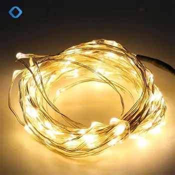 

Copper 10M 100 Led Lamp Beads Waterproof Ip65 Energy Saving Light String For Christmas Party Home Decoration