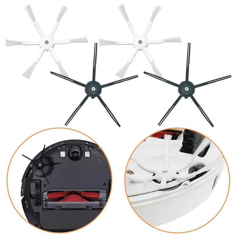 Боковая щетка набор кистей для волос для Roborock S5 S50 S51 S55 S6 части пылесоса Простота установки и надежность в использовании