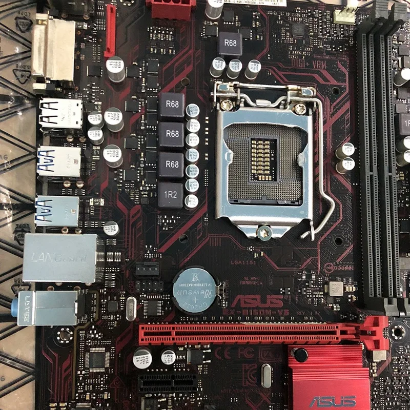 Asus EX-B150M-V3 Desktop Motherboard DDR4 LGA 1151 Intel B150 DDR4 32GB PCI-E 3.0 USB3.0 Micro ATX i7 i5 Original Used Mainboard