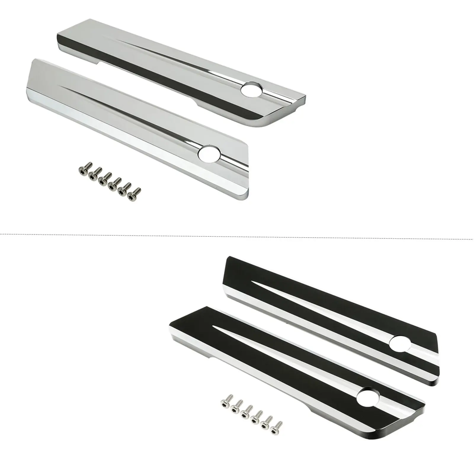 

Motorcycle Saddlebag Hinge Latch Covers For Harley Touring Road King Road Glide Electra Glide 2014-2021 2020 2019 2018 2017 2016